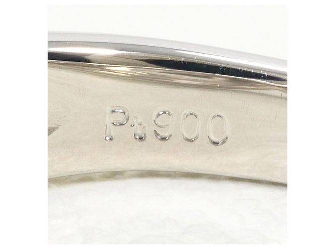 Autre Marque PT900 Platinum Band Ring with Diamond - view 5