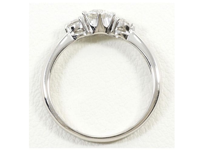 Autre Marque PT900 Platinring mit Diamant - Ansicht 3