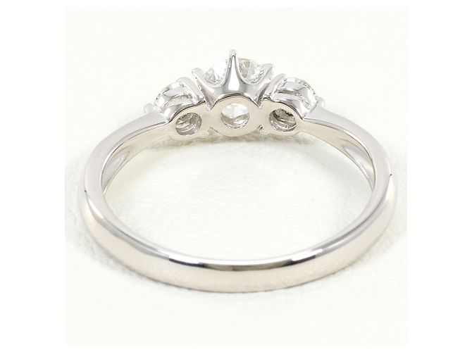 Autre Marque PT900 Platinring mit Diamant - Ansicht 4