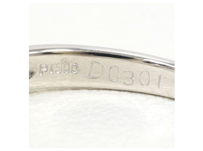 Autre Marque PT900 Platinring mit Diamant - Ansicht 5