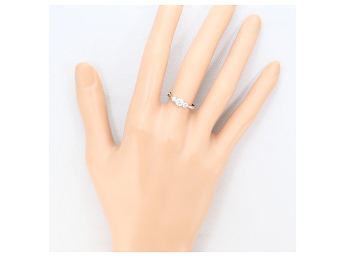 Autre Marque PT900 Platinring mit Diamant - Ansicht 7