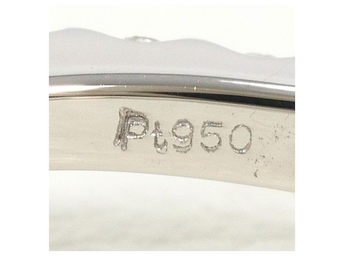 Autre Marque PT950 Platinring mit Rubin und Diamant - Ansicht 5