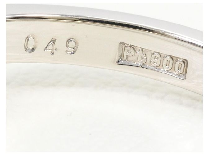 Autre Marque Anello a fascia in platino e diamanti - vista 5