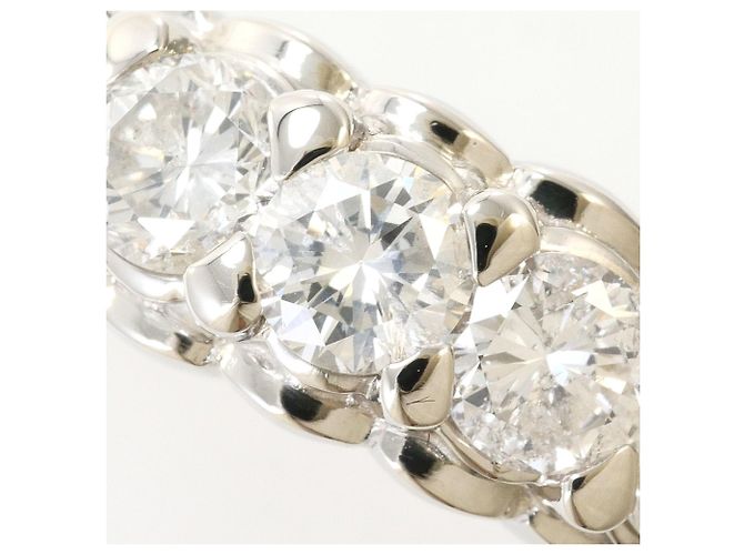 Autre Marque Anello a fascia in platino con diamante - vista 2