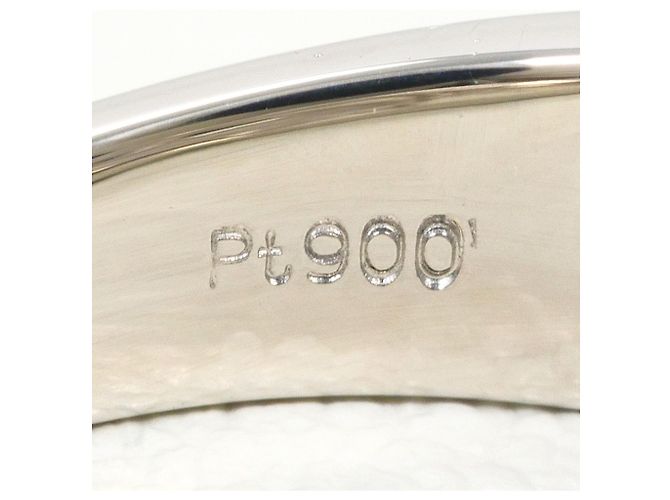 Autre Marque Anello a fascia in platino con diamante - vista 6