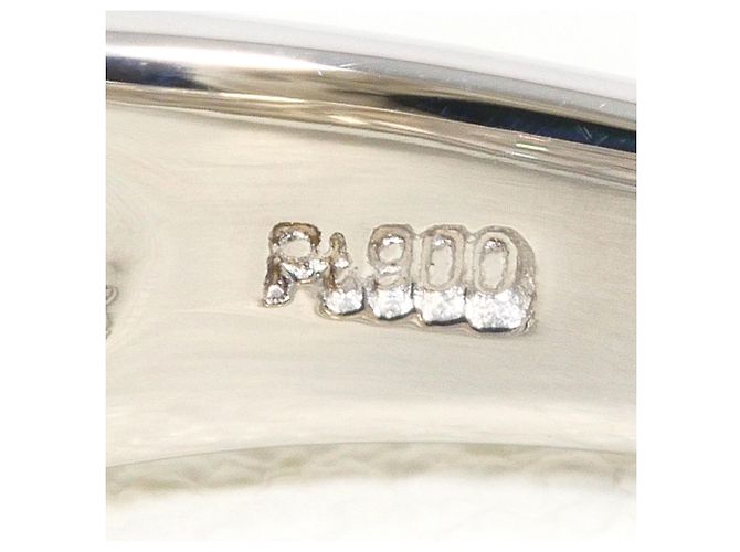 Autre Marque Anello a fascia in platino e diamanti - vista 5