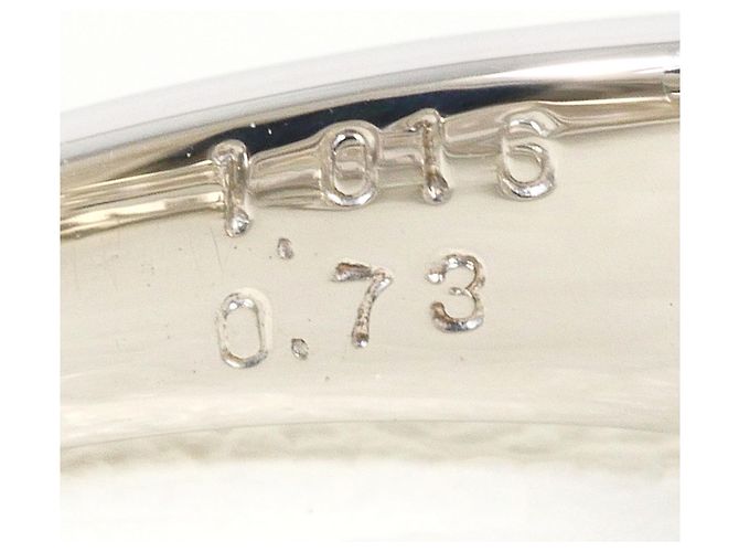 Autre Marque Anello a fascia in platino e diamanti - vista 6