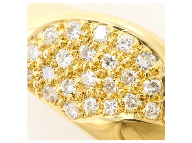 Autre Marque 18K Gelbgold-Ring mit Diamant Golden - Ansicht 2