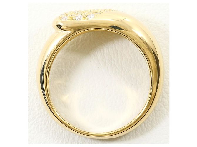 Autre Marque 18K Gelbgold-Ring mit Diamant Golden - Ansicht 3