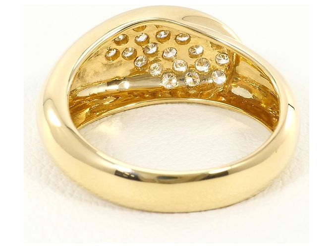 Autre Marque 18K Gelbgold-Ring mit Diamant Golden - Ansicht 4