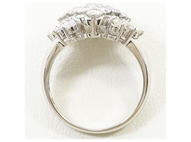 Autre Marque Platinring mit Diamant - Ansicht 3