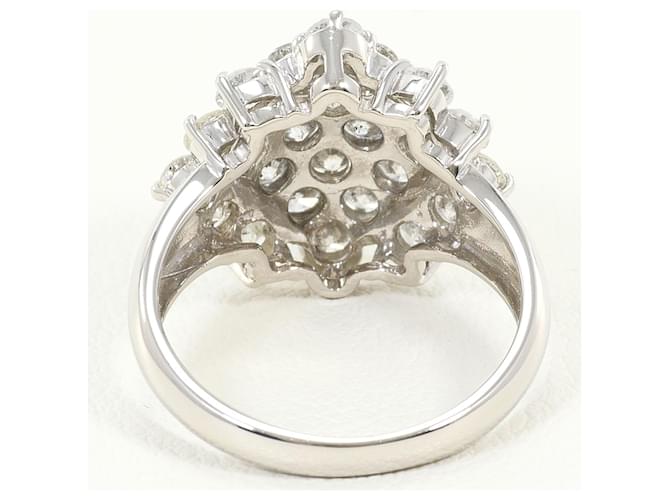 Autre Marque Platinring mit Diamant - Ansicht 4
