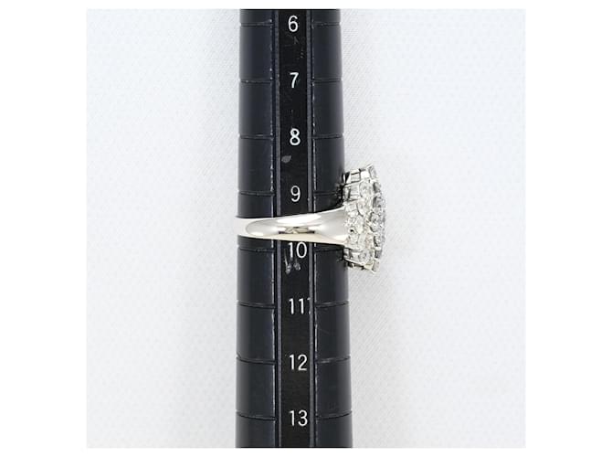 Autre Marque Platinring mit Diamant - Ansicht 8