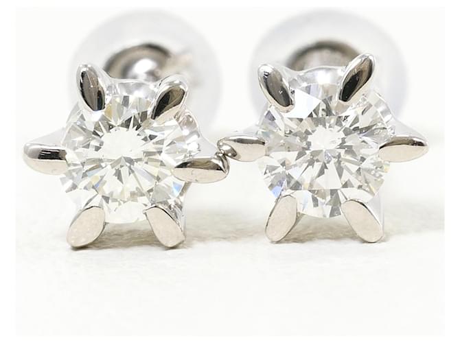 Autre Marque Platin-Diamant-Stecker - Ansicht 2