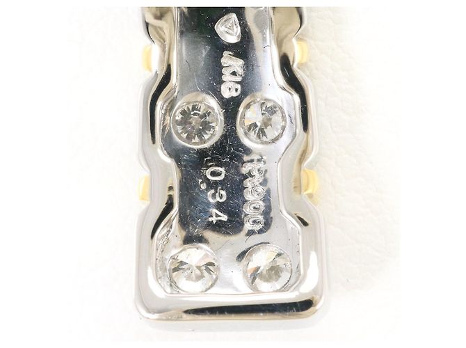 Autre Marque Collana in oro giallo 18K e platino con diamante D'oro - vista 4