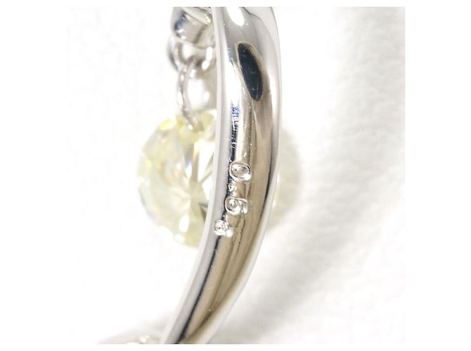 Autre Marque Collana in oro bianco 18K con diamante giallo D'oro - vista 4
