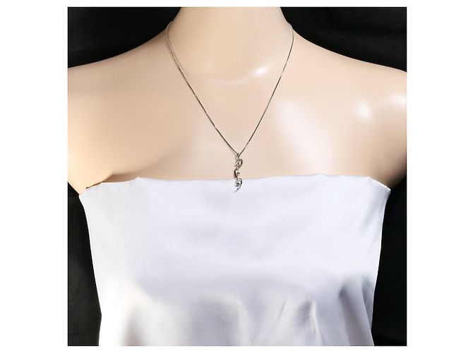 Autre Marque Collana in oro bianco 18K con diamante giallo D'oro - vista 6