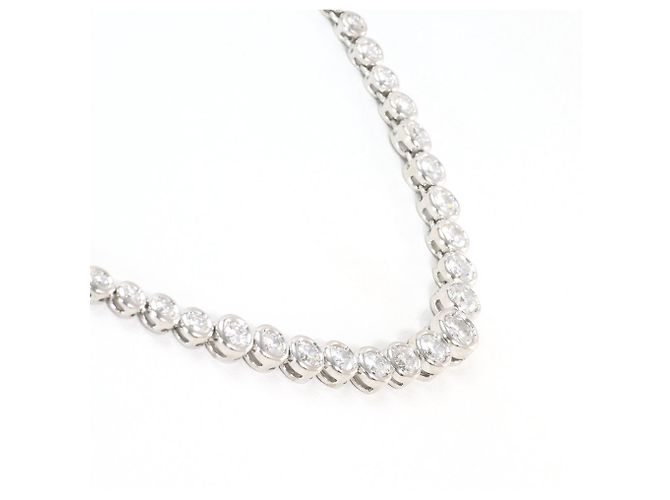 Autre Marque Platin 850 Halskette mit Diamant - Ansicht 2
