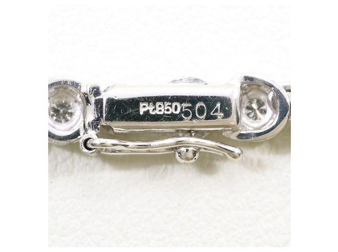 Autre Marque Platin 850 Halskette mit Diamant - Ansicht 5