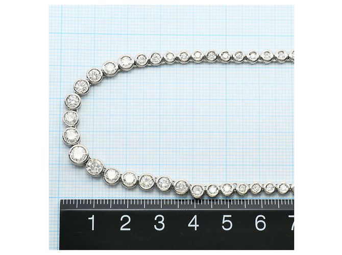 Autre Marque Platin 850 Halskette mit Diamant - Ansicht 6