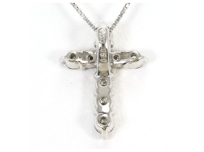 Autre Marque Collana in platino PT900 e PT850 con diamante - vista 3