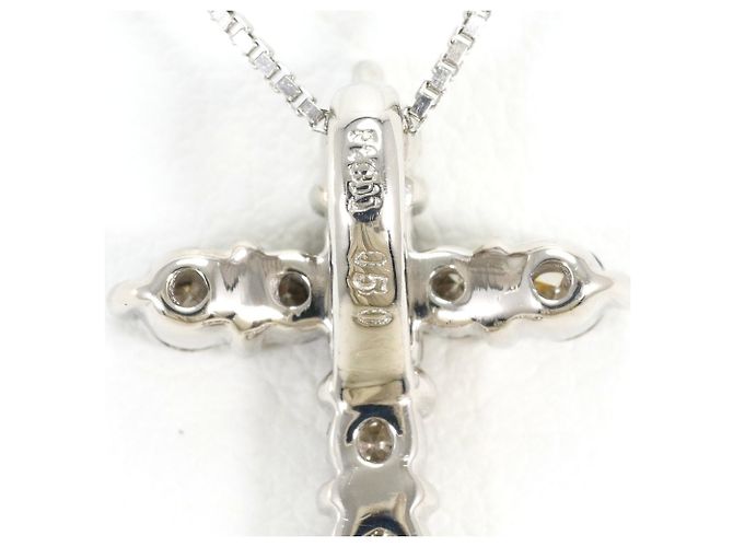 Autre Marque Collana in platino PT900 e PT850 con diamante - vista 4
