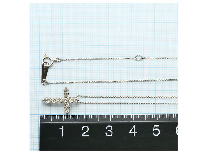 Autre Marque Collana in platino PT900 e PT850 con diamante - vista 5
