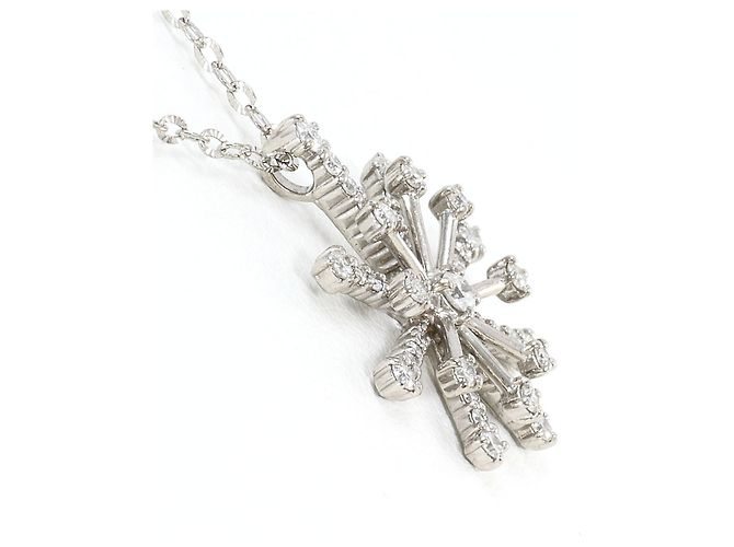 Autre Marque 18K Weißgoldkette mit Diamant Golden - Ansicht 2