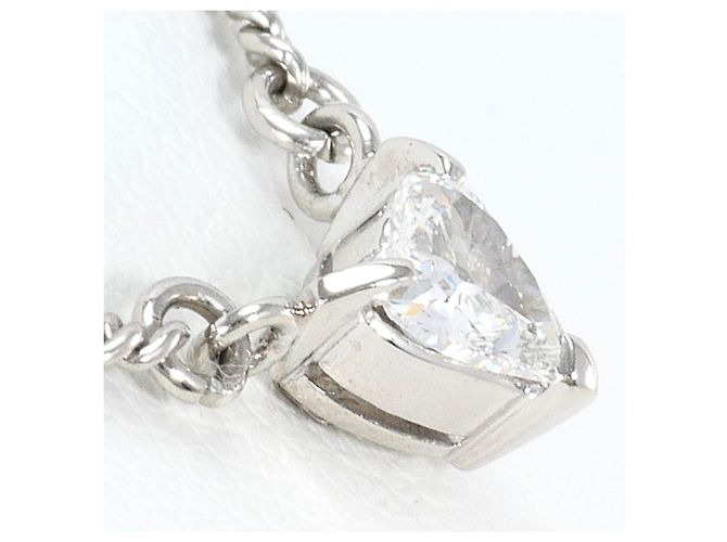 Autre Marque Platinhalskette mit Diamantanhänger - Ansicht 2
