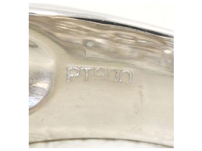 Autre Marque Anello a fascia in platino PT900 con diamante - vista 5