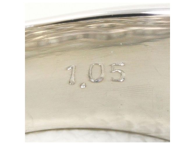 Autre Marque Anello a fascia in platino PT900 con diamante - vista 6