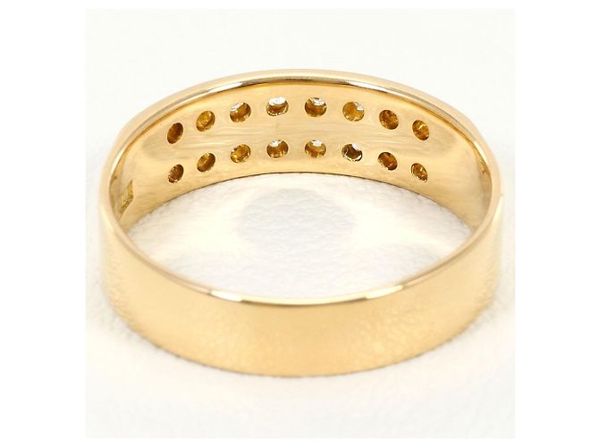 Autre Marque 18K Gelbgold-Ring mit Diamant Golden - Ansicht 3