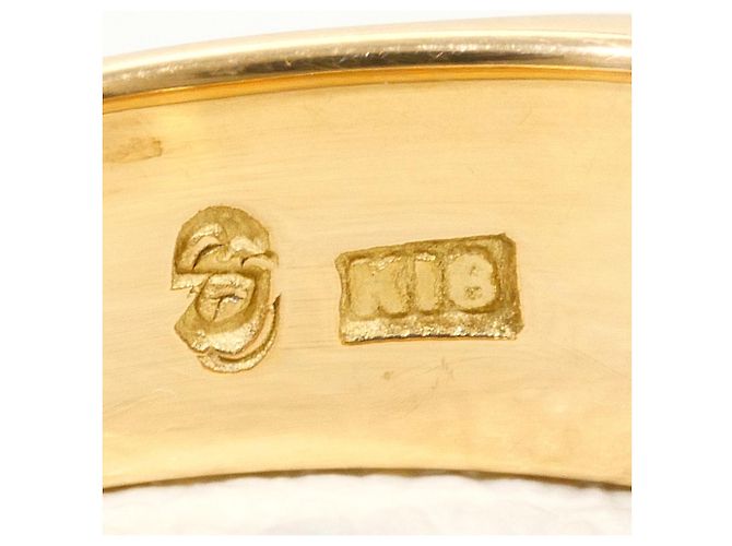 Autre Marque 18K Gelbgold-Ring mit Diamant Golden - Ansicht 4