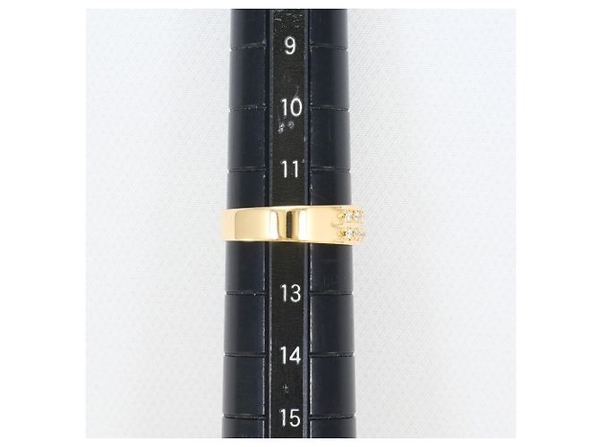 Autre Marque 18K Gelbgold-Ring mit Diamant Golden - Ansicht 7