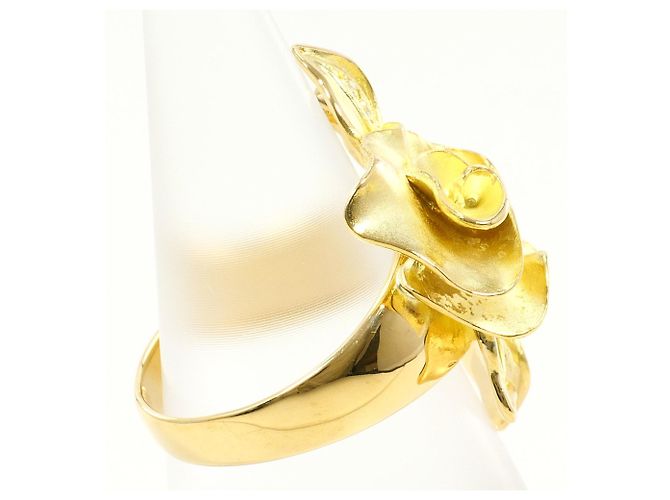 Autre Marque 18K Gelbgold-Ring mit Diamant Golden - Ansicht 3