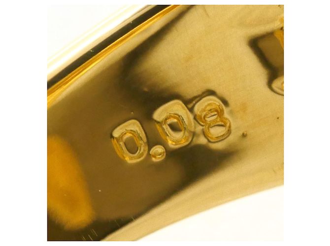 Autre Marque 18K Gelbgold-Ring mit Diamant Golden - Ansicht 6