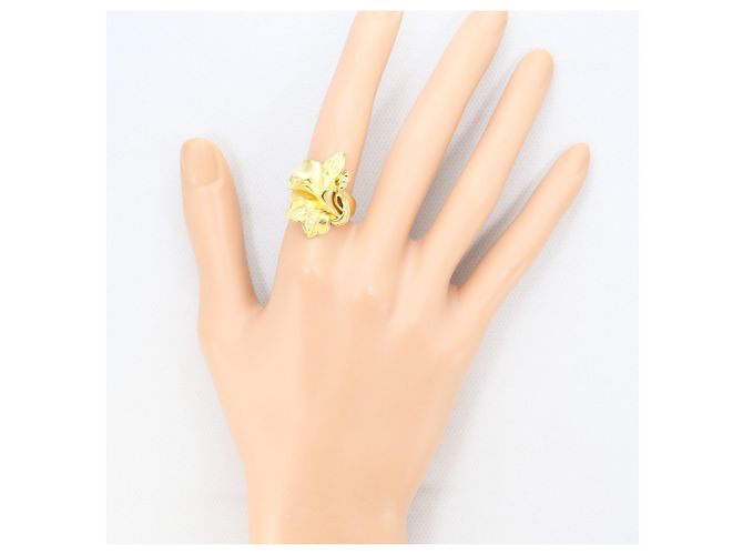Autre Marque 18K Gelbgold-Ring mit Diamant Golden - Ansicht 7