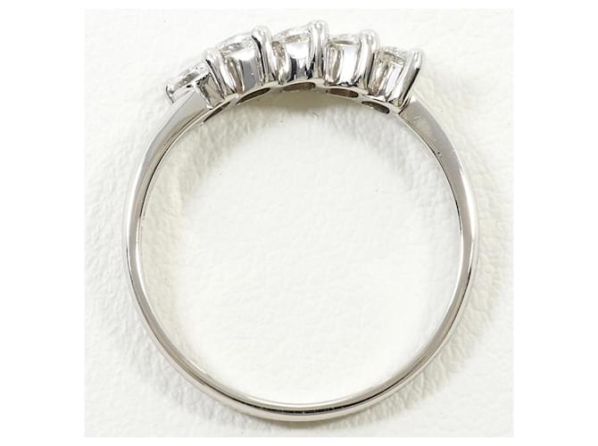 Autre Marque Platinring mit Diamant - Ansicht 3