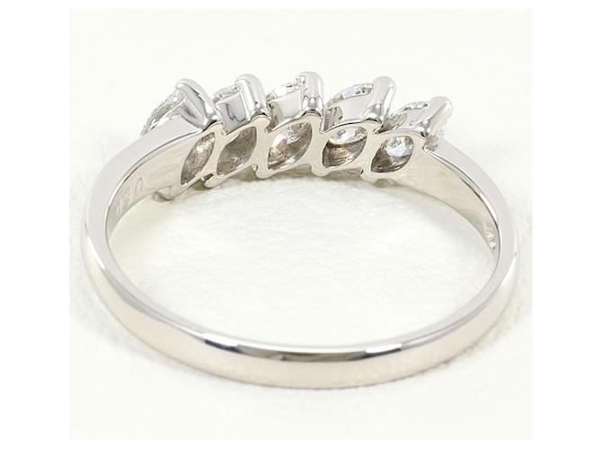 Autre Marque Platinring mit Diamant - Ansicht 4