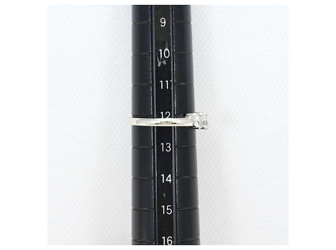 Autre Marque Platinring mit Diamant - Ansicht 8
