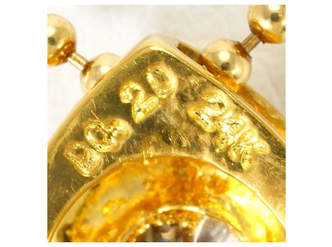 Autre Marque Collana in oro giallo 24K K24 con diamante D'oro - vista 4