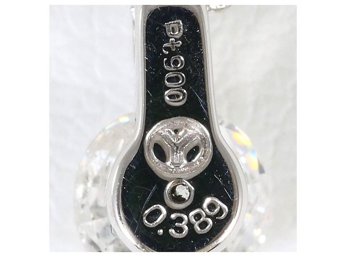 Autre Marque Platinhalskette PT900/PT850 mit Diamant - Ansicht 4