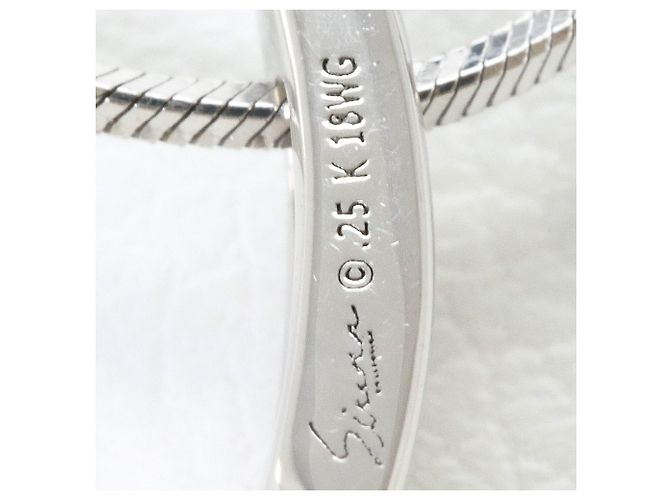 Autre Marque 18K Weißgoldkette mit Diamant Golden - Ansicht 4