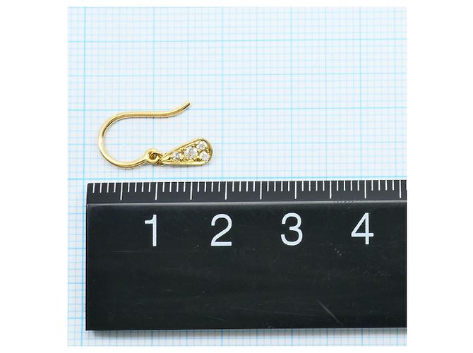 Autre Marque Orecchini pendenti in oro giallo 18K con diamanti D'oro - vista 3