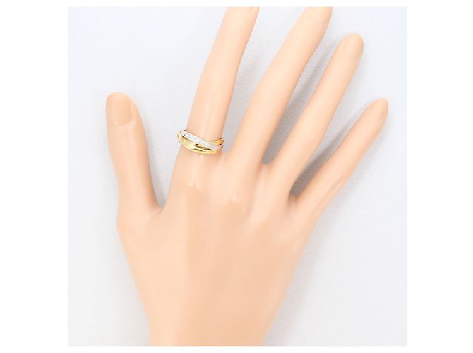 Autre Marque Platin- und Goldring mit Diamant Golden - Ansicht 7