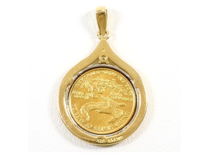 Autre Marque Pendente in oro giallo 22K con diamante D'oro - vista 3
