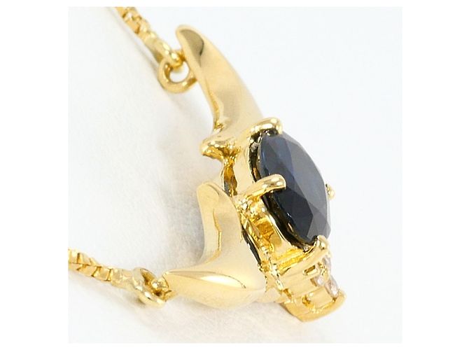 Autre Marque Collana in oro giallo 18K con zaffiro e diamante D'oro - vista 2