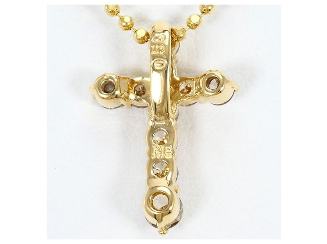 Autre Marque Collana in oro giallo 18K con diamante marrone D'oro - vista 3