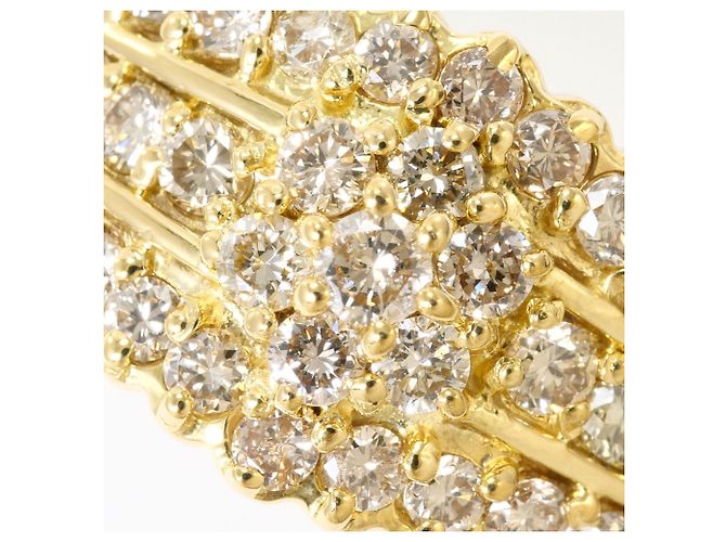 Autre Marque 18K Gelbgold-Ring mit Diamant Golden - Ansicht 2