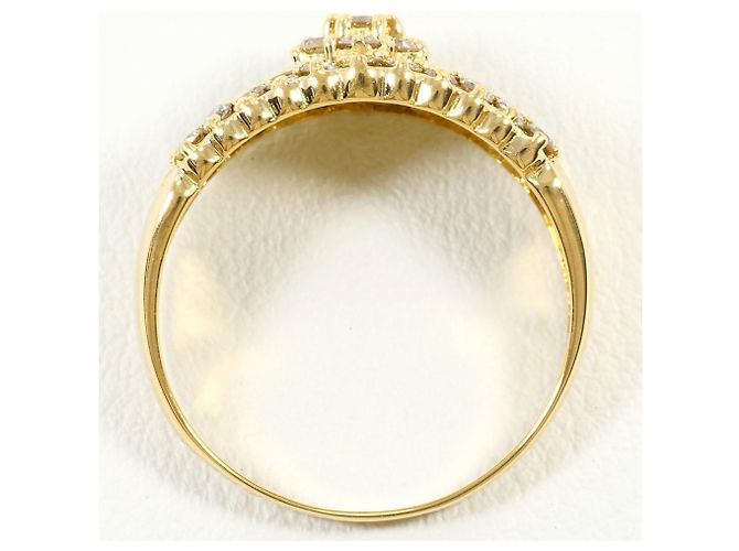 Autre Marque 18K Gelbgold-Ring mit Diamant Golden - Ansicht 3
